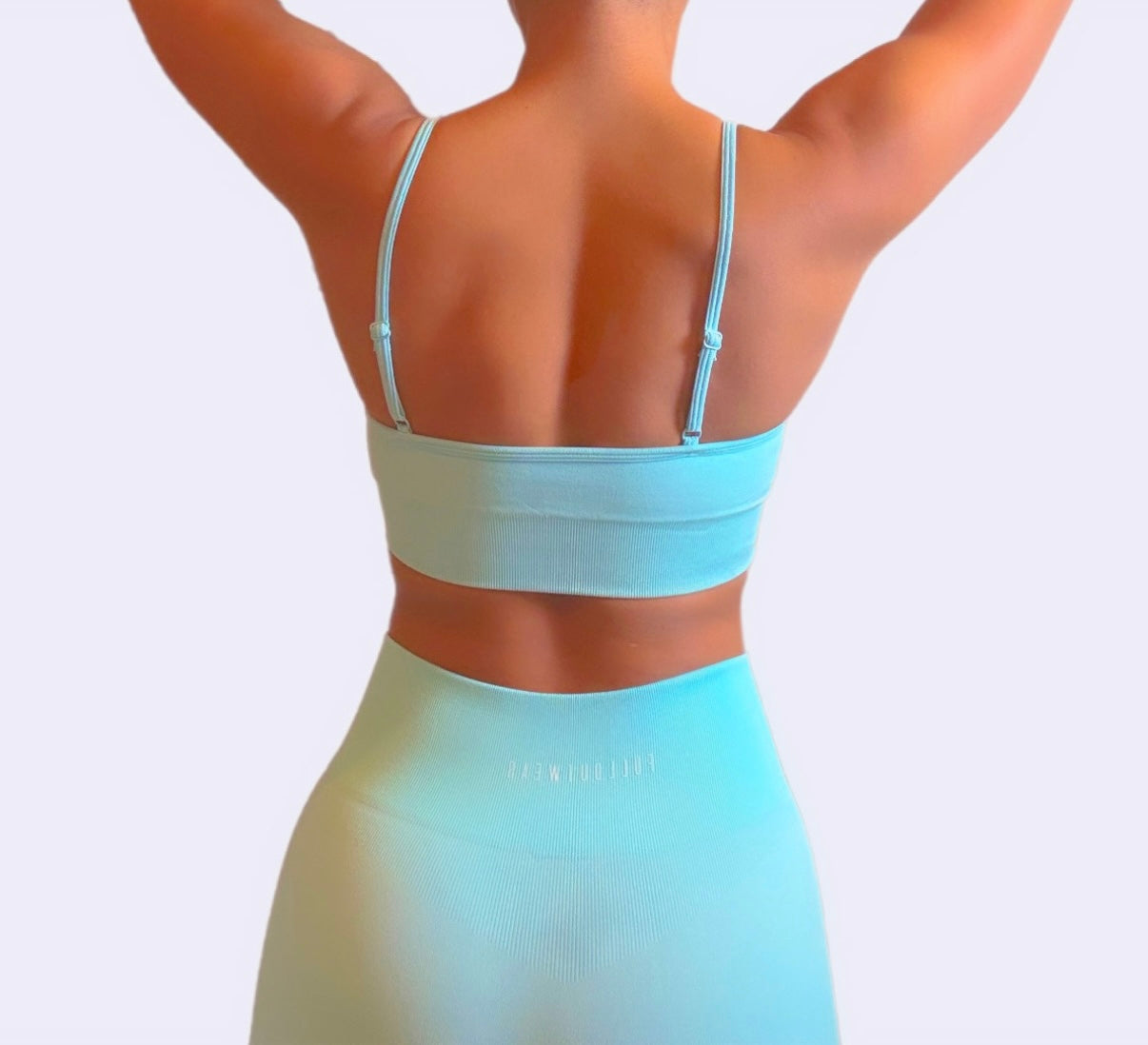 Cotton Candy Teal Sports bra